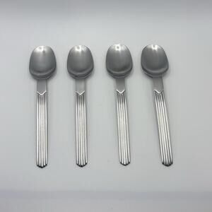 Set of 4 Cambridge "TIDES" Stainless 7" Soup spoons